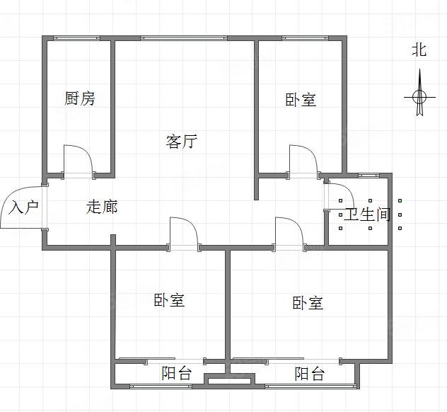 金山新苑3室2厅1卫128㎡南北90万