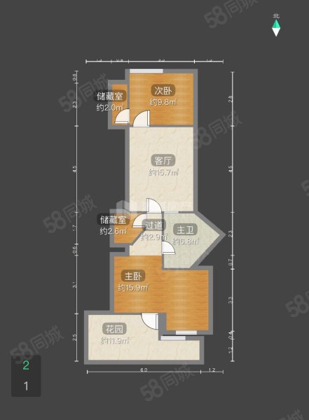 千禧颐河园5室3厅3卫206㎡南北185万