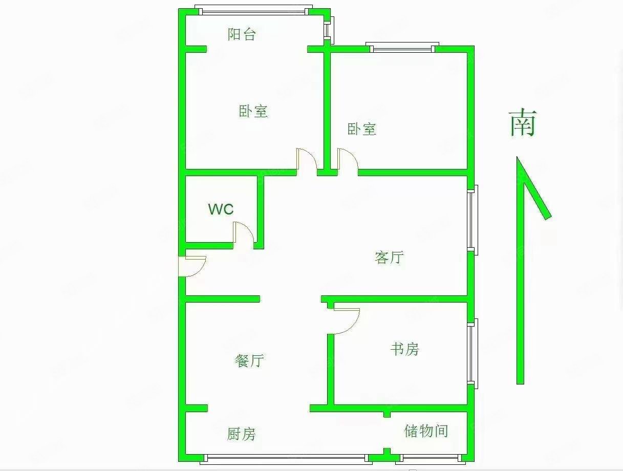 钢鑫小区3室2厅1卫100㎡南北65.8万