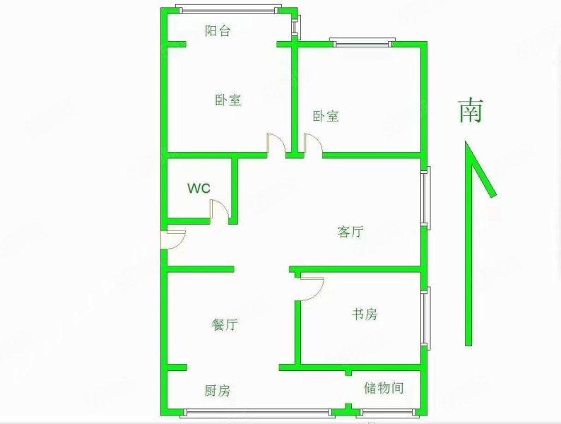 钢鑫小区3室2厅1卫100㎡南北65.8万