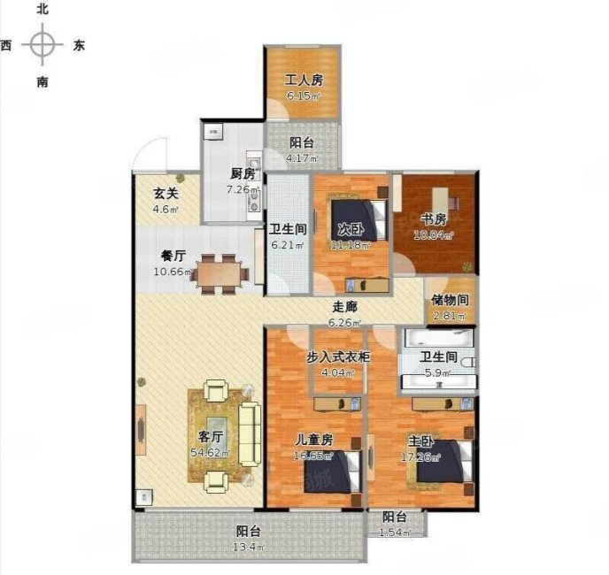 时代俊园a2地块184平南北向 高楼层采光好带车位 随时看房