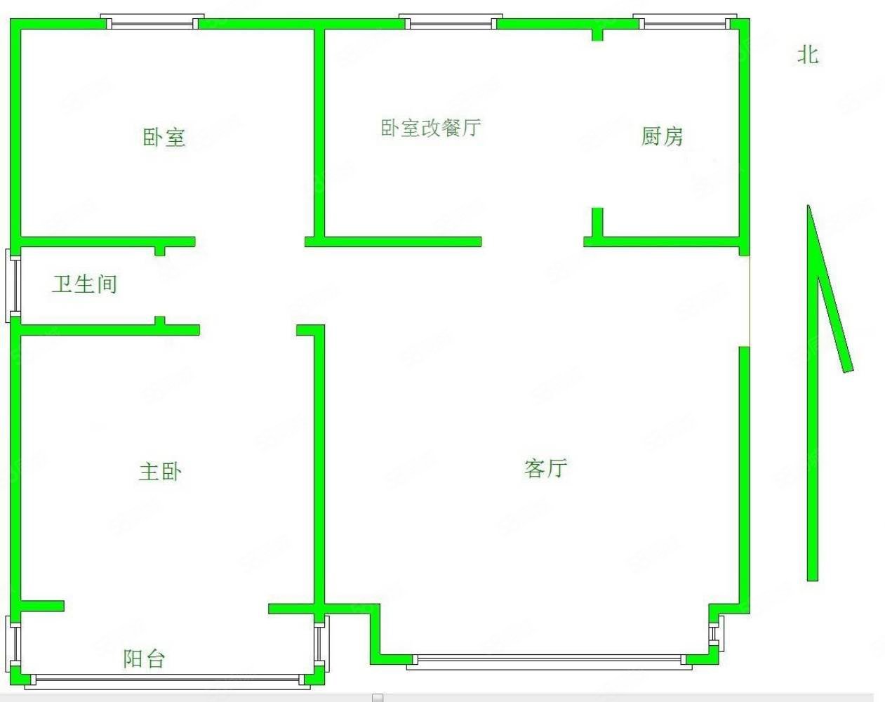 盛和嘉园3室2厅2卫149.89㎡南北106万