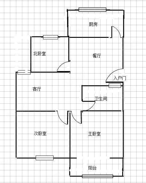 杏坛世家3室2厅1卫114㎡南北99万