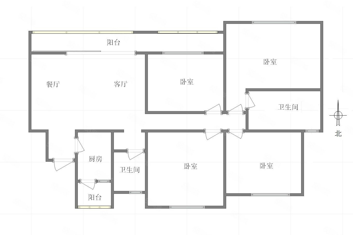 中国铁建万籁九歌4室2厅2卫129.98㎡北147万