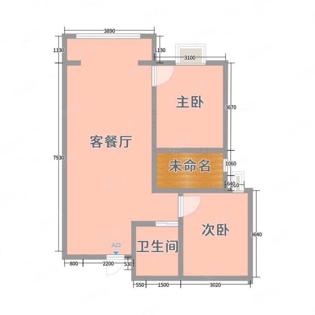 向阳大客厅,100平米,90万,毛坯,御锦源南区-大同58同城