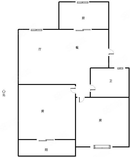 怡和嘉园2室2厅1卫80㎡南110万