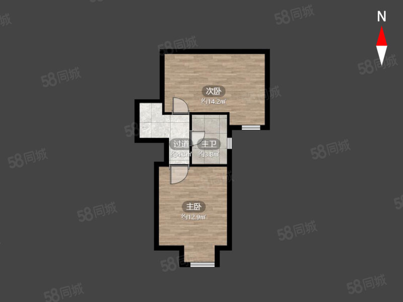 翡翠湾3室2厅2卫107.38㎡南140万