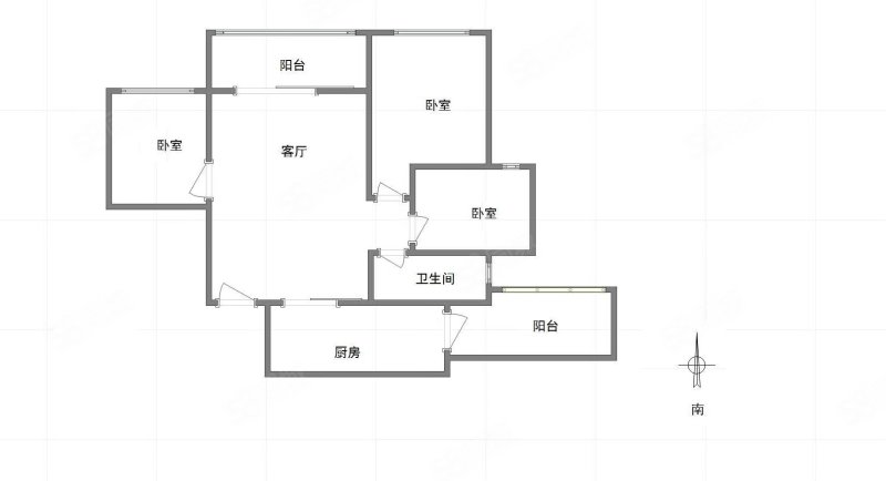 富力城天禧3室2厅1卫92.25㎡北84.4万