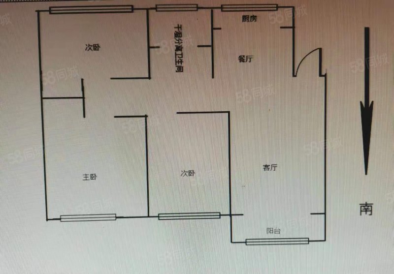 奥林馨苑3室2厅1卫120㎡南北45万