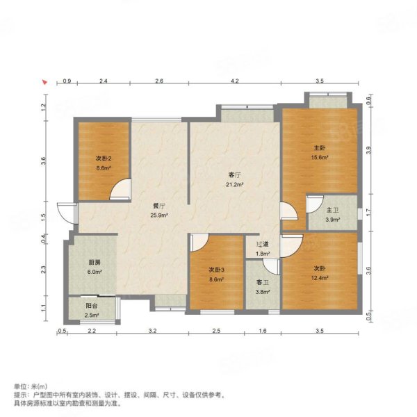 潇湘新区云水湾(别墅)4室2厅2卫208㎡南北273万