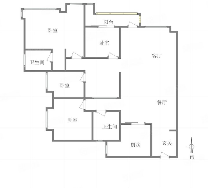 华润中央公园4室2厅2卫167.08㎡南205万