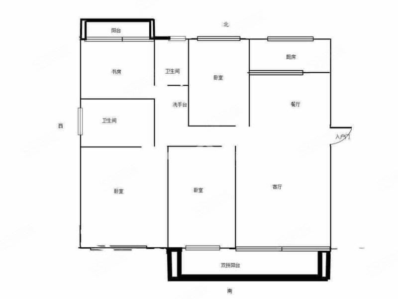 融信府4室2厅2卫123.64㎡东南173万