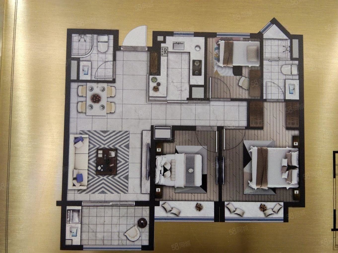 绿波景园(2972弄)2室2厅1卫92㎡南350万