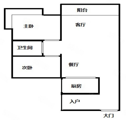 龙景花园2室2厅1卫80.97㎡南北92万