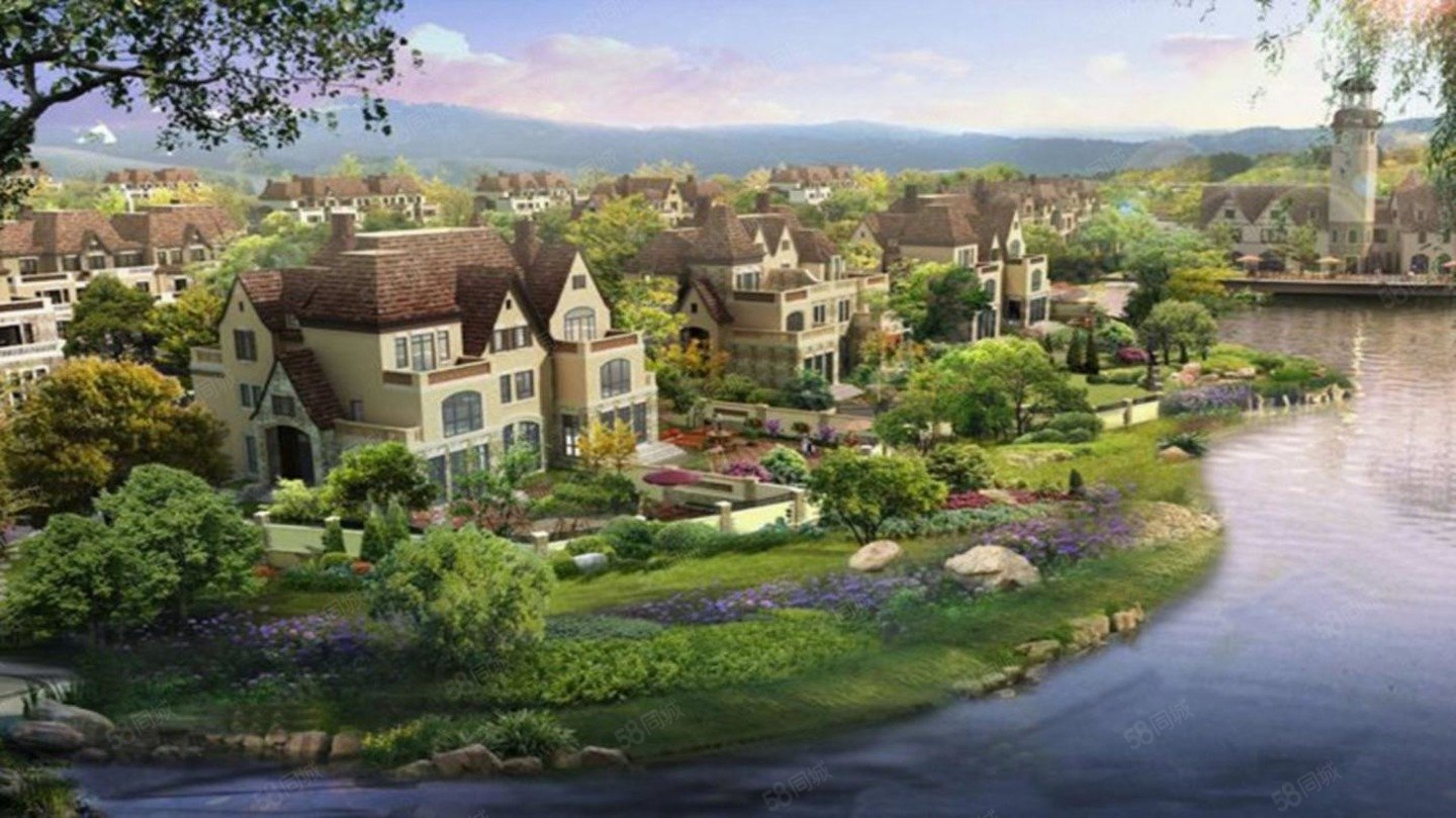 河景别墅 降价出售 实际面积大 豪华装修 拎包住楼顶大露台