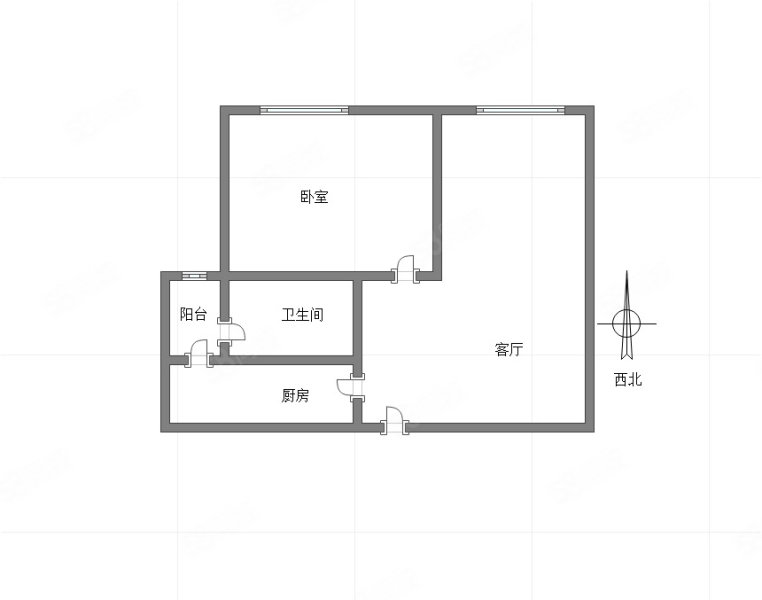 聚金万佳苑1室1厅1卫48㎡南40万