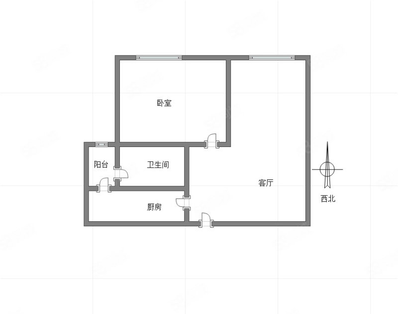 聚金万佳苑1室1厅1卫48㎡南40万