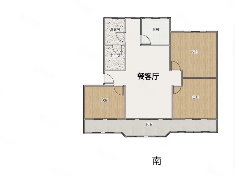 市委大院3室2厅1卫86㎡南135万