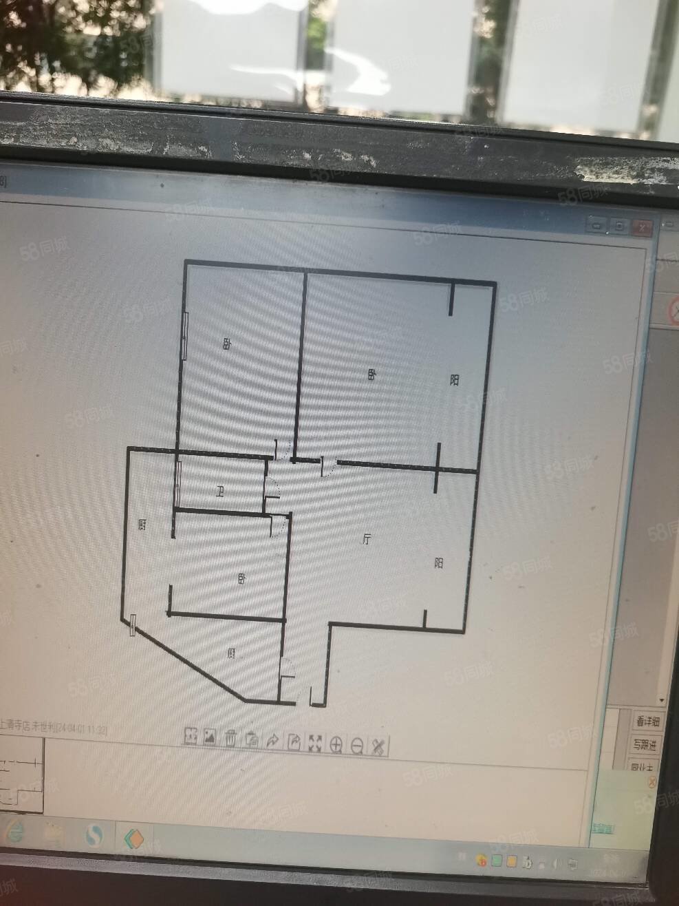 电台家属楼3室1厅1卫87㎡南北122万