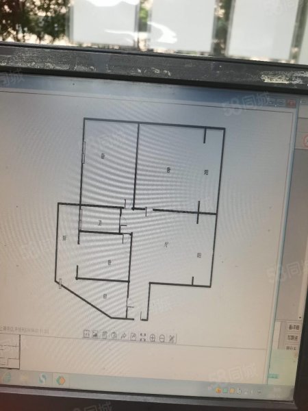 电台家属楼3室1厅1卫87㎡南北122万