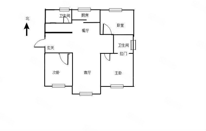 凯旋门3室2厅2卫136.68㎡南北239万