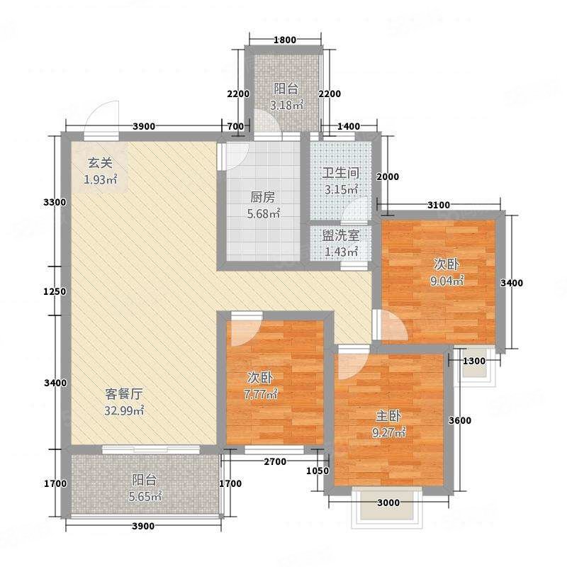 南坛西路3-5号住宅楼3室2厅1卫76.23㎡南北145万