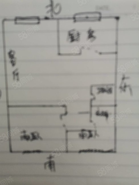 德馨园2室2厅1卫80㎡南北68万