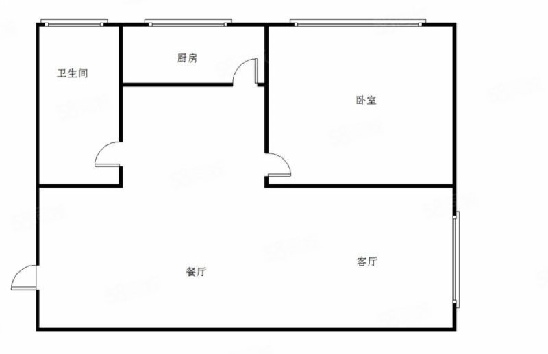 红泰花园2室2厅1卫34.5㎡南北16.8万