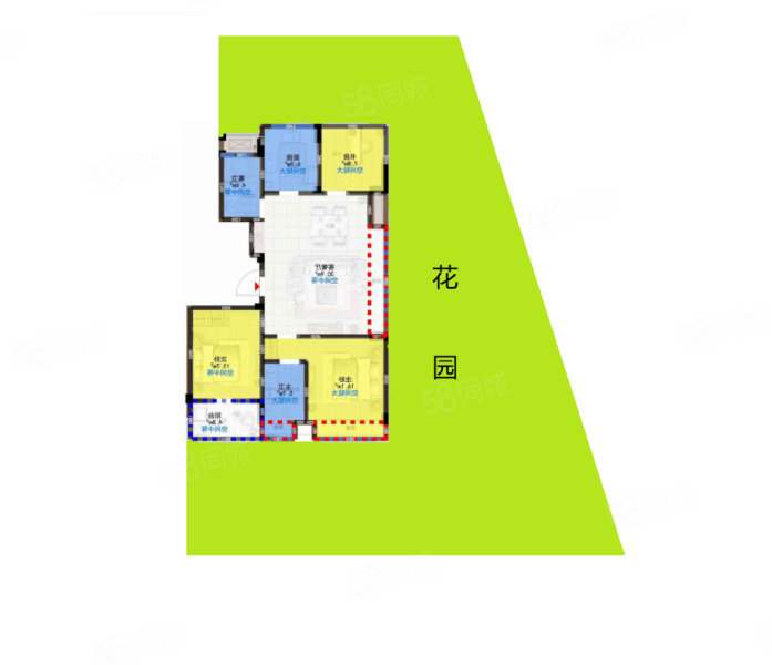 时代悦章府(公寓住宅)3室2厅2卫92㎡南北220万