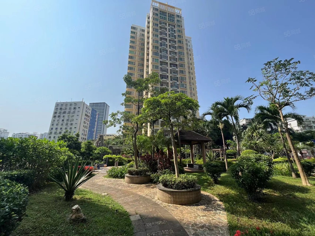 海口世贸海口湾万绿园附近花园小区大两房车位充足,濠江花园-海口58