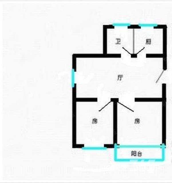 畅苑新村二区2室1厅1卫114.8㎡南北180万