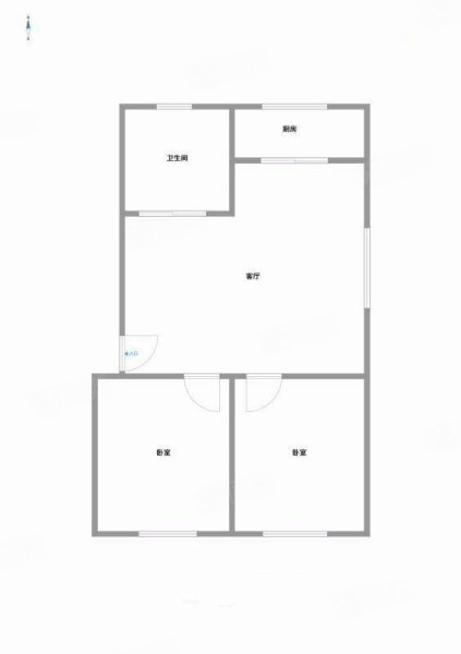 齐福园小区2室1厅1卫87㎡南北55万