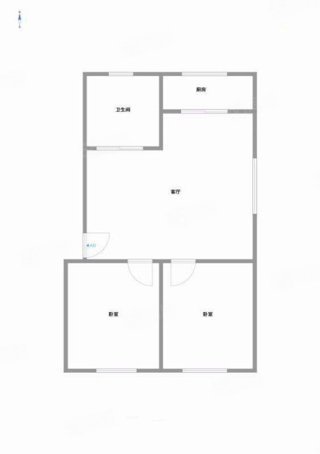 齐福园小区2室1厅1卫87㎡南北55万