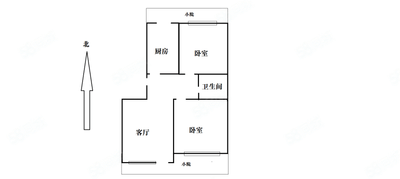 北京城建上河湾(北区)2室1厅1卫88.31㎡南北225万