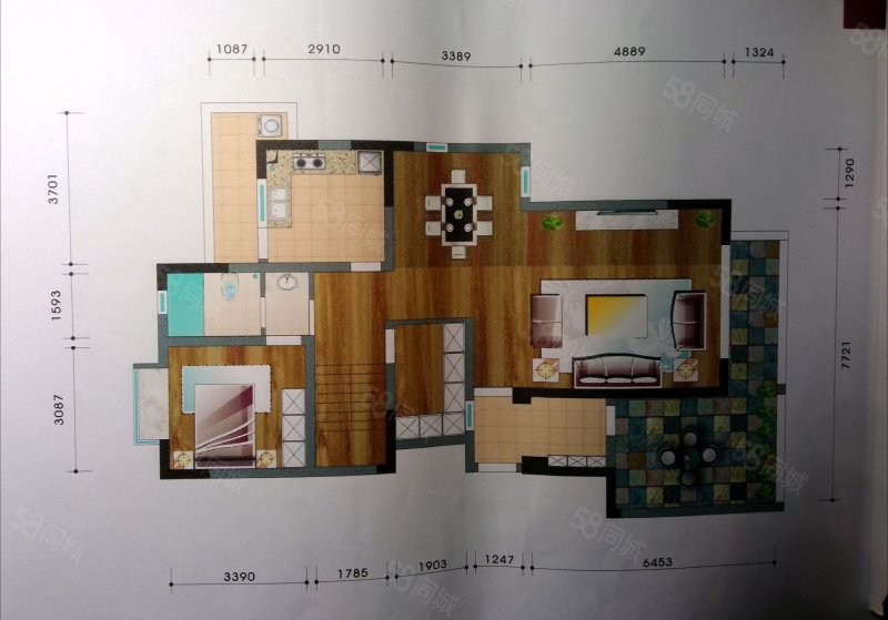 兰枫园5室3厅3卫224.07㎡南268万