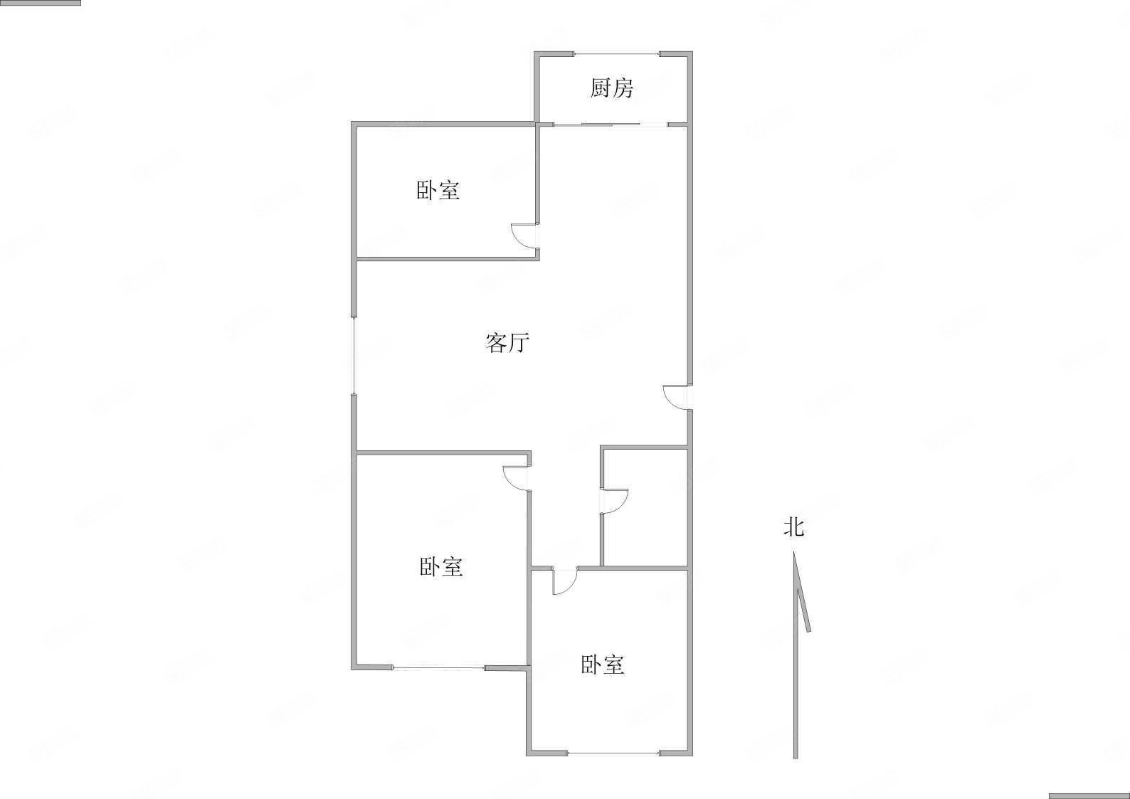 彩虹园3室1厅1卫94.96㎡南北99.5万