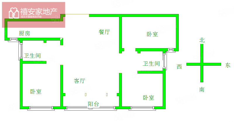 万浩凤凰台3室2厅2卫118㎡南85万