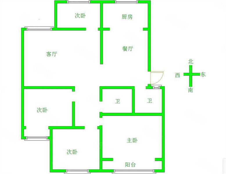 田园小区4室2厅2卫160㎡南北75.5万