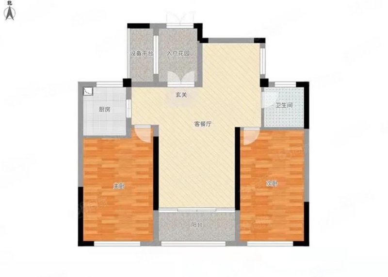 恒大帝景2室1厅1卫86.23㎡南135万