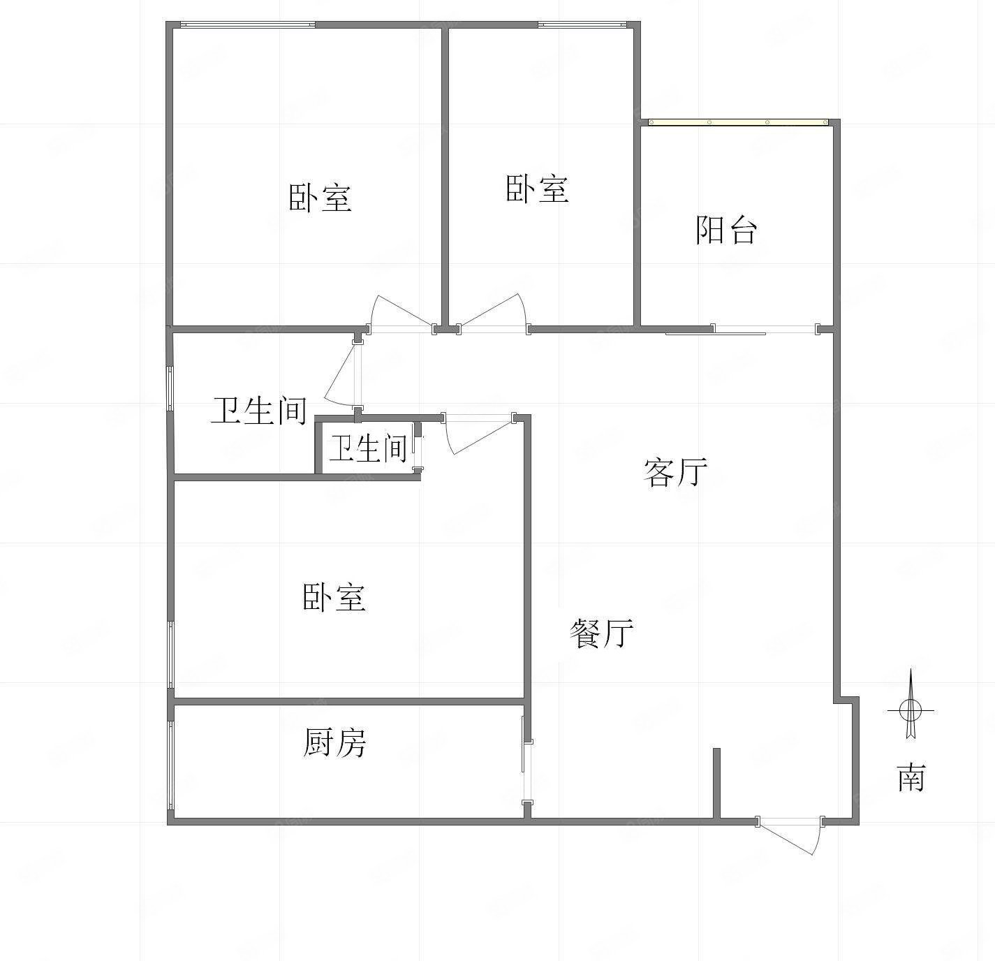 仁安里3室2厅1卫86㎡东130万