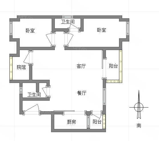 象屿公园悦府3室2厅2卫94.71㎡南北96万