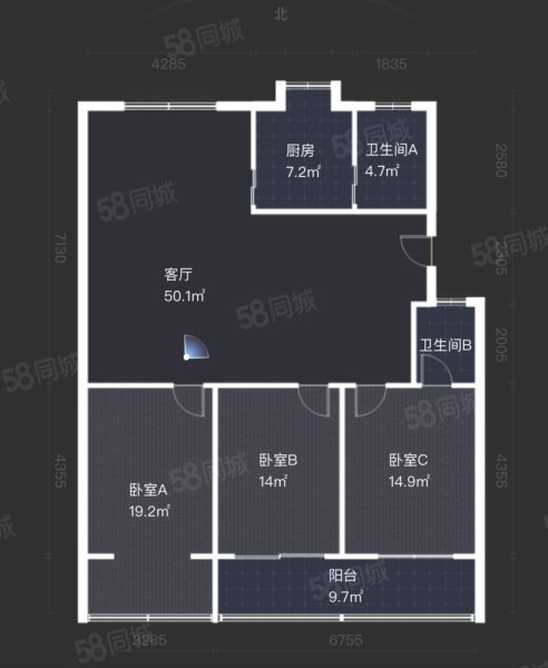 警苑小区|春晖路550号3室2厅2卫161.27平方米