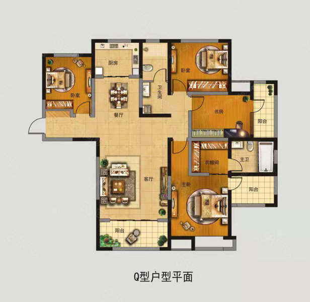 扎喜新村4室1厅2卫180㎡南北250万