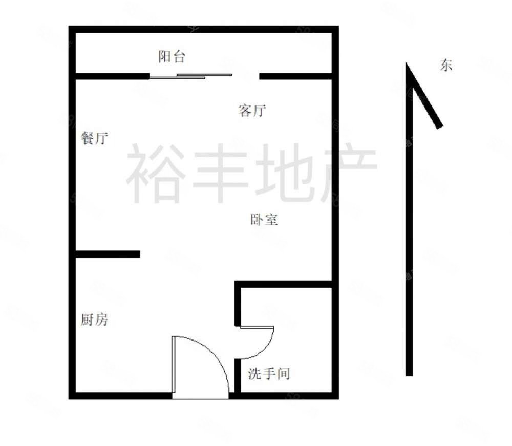 鼎龙湾万千海1室1厅1卫48㎡南25万