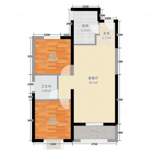 青海日报社家属院2室2厅1卫86㎡南北73万