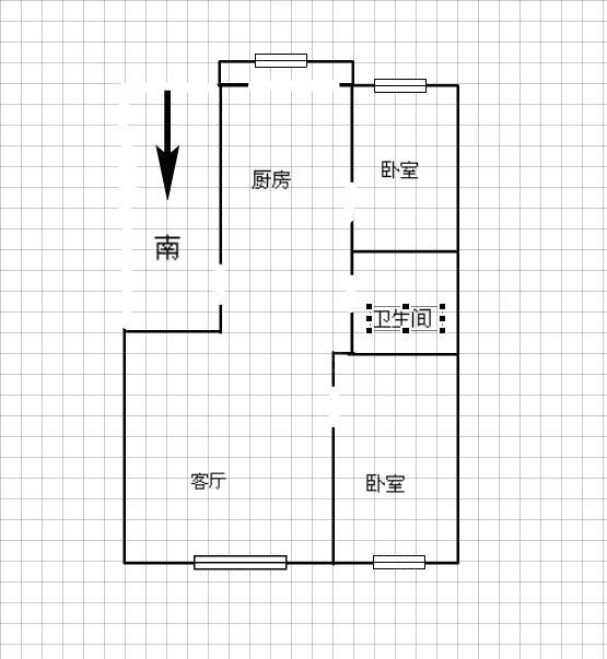 建林小区2室1厅1卫60㎡南北19.8万