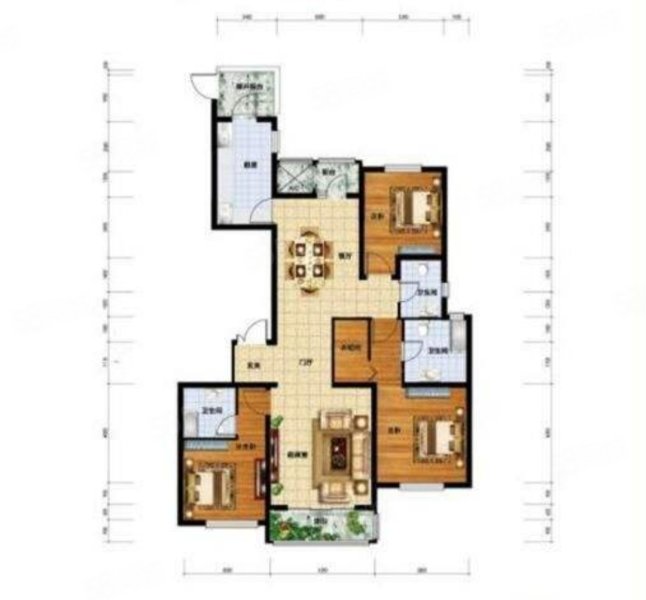 澳洲佳园3室2厅2卫203㎡南北279万