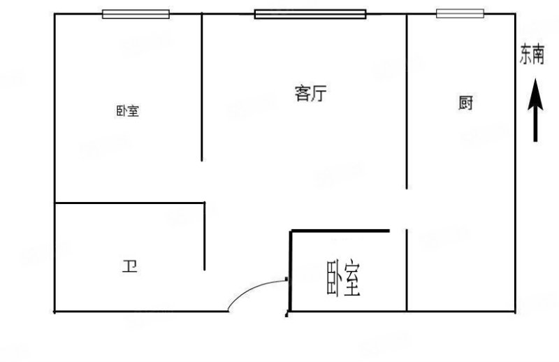 溪麓南郡2室2厅1卫81.83㎡东南63万