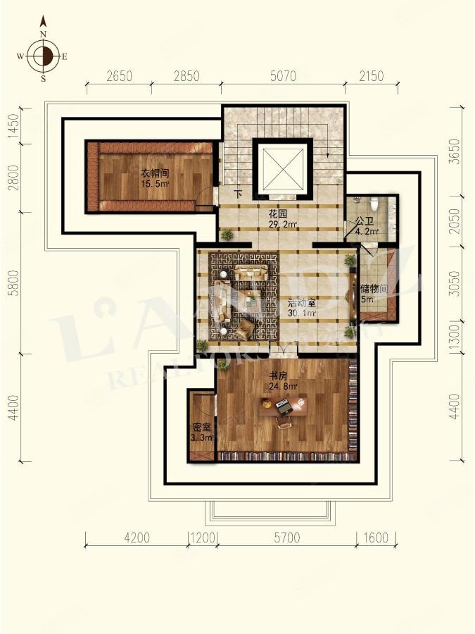 九章別墅5室11廳7衛(wèi)959.92㎡東4950萬