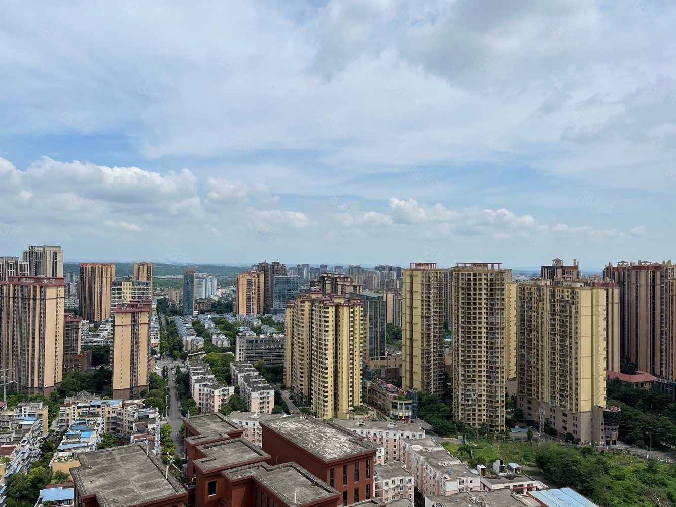 实得230平!内跃超大七房!正南朝向!,金色春天-眉山58同城